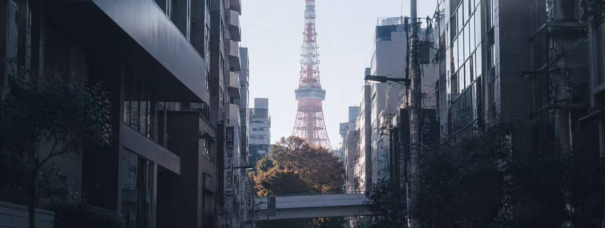東京タワーを望む街並み